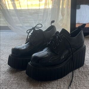 Black Platform Women's Shoes